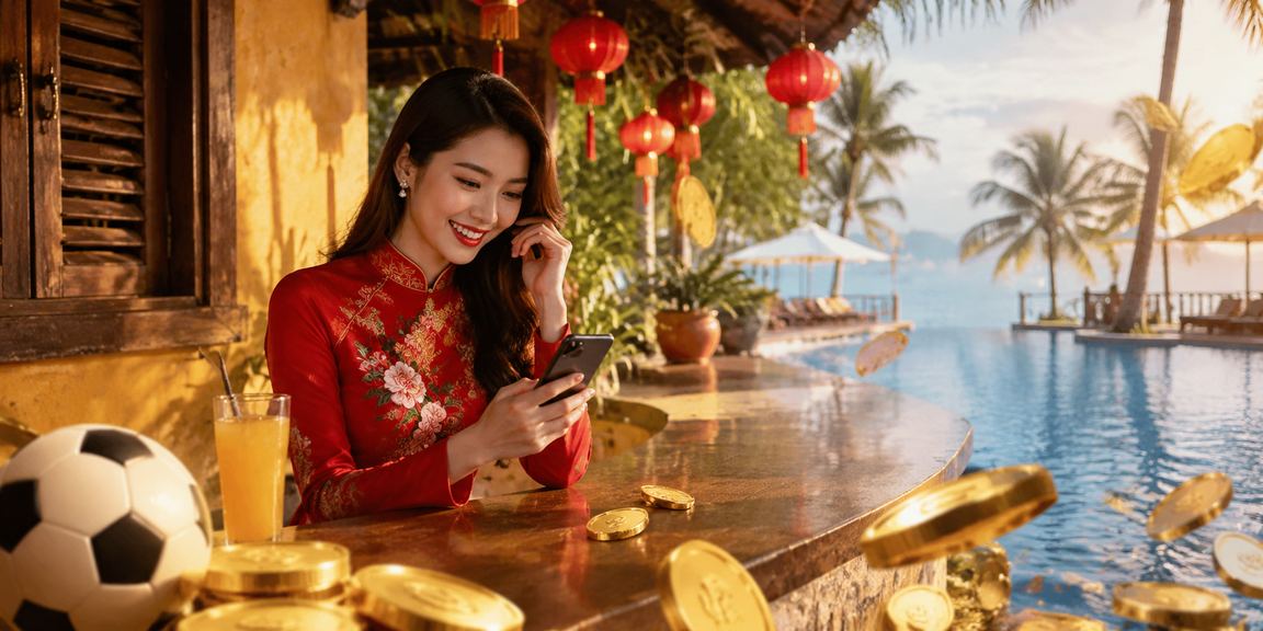 Trò chơi bài truyền thống tại Hội An trong trang phục áo dài