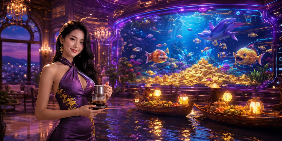 Khung cảnh sòng bạc hiện đại ở Việt Nam với ánh đèn đỏ neon